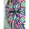 Stained Glass Arch Umbrella with Wind-Resistant Frame