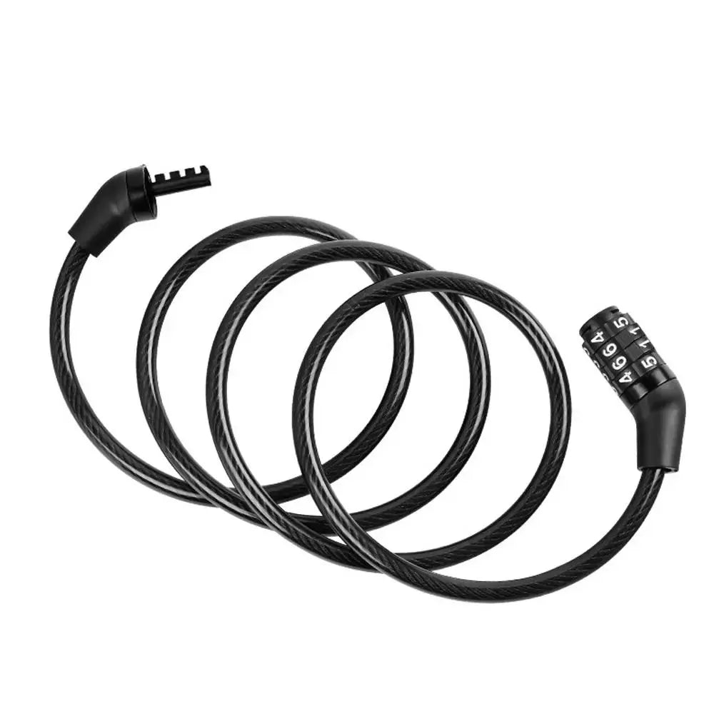 4-Digit Combination Bike Cable Lock – 110cm Anti-Theft Security Lock for Bicycles, Scooters & Motorcycles