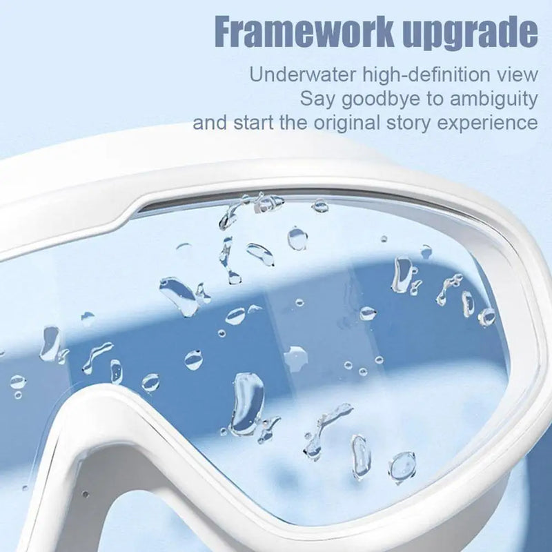 Anti-Fog Swim Goggles with Integrated Earplugs