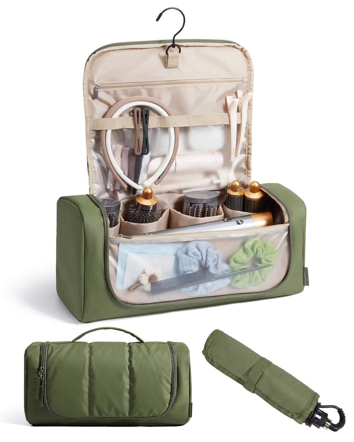 Travel Hair Tool Organizer with Hanging Hook