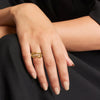 Gold-Plated Stainless Steel Stacked Ring Set