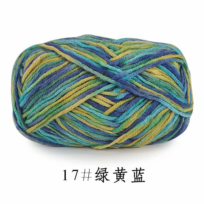 Section-Dyed Milk Cotton Yarn for Knitting and Crochet