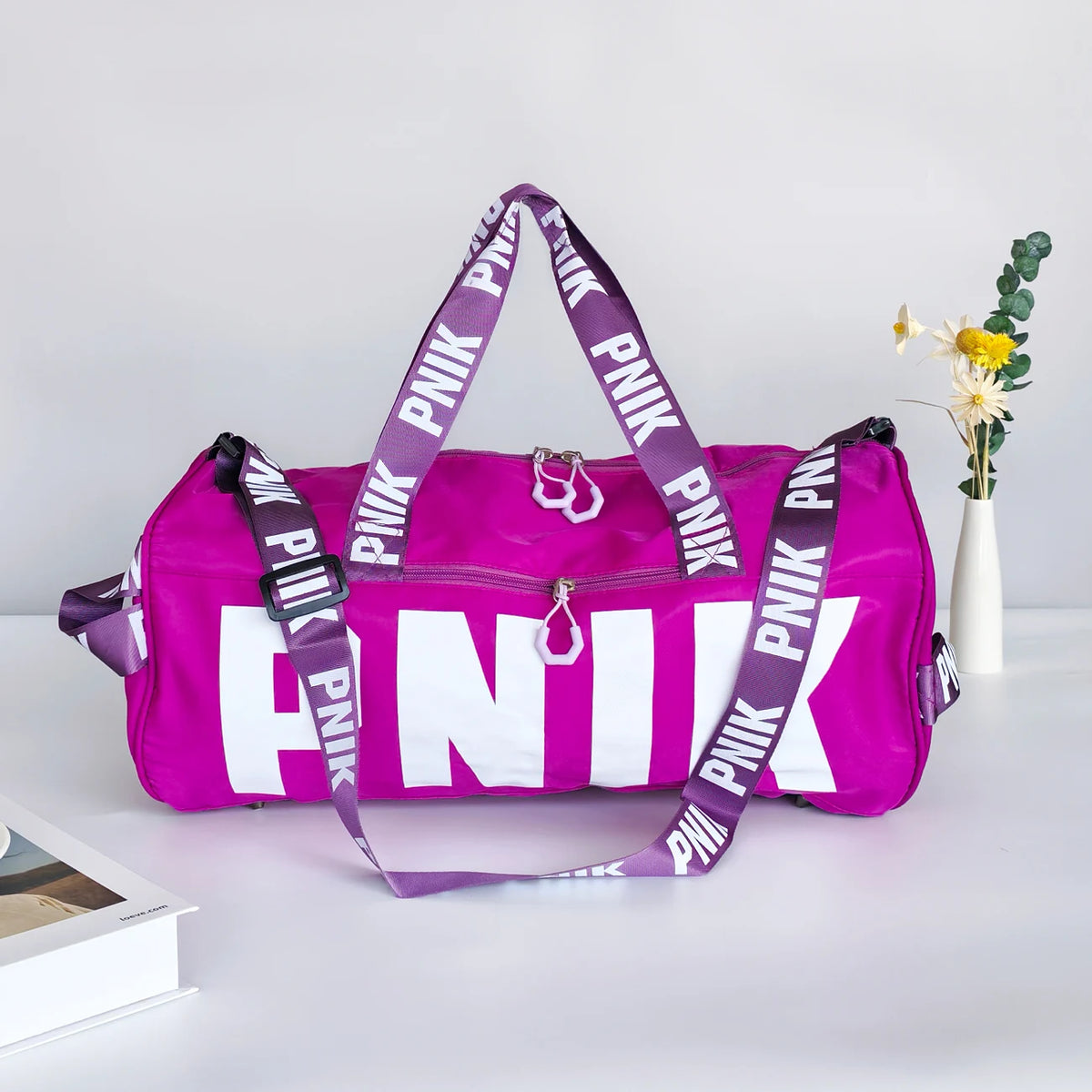 Versatile Printed Nylon Crossbody Travel Bag