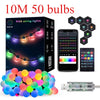 Smart RGB LED String Lights with App & Remote Control