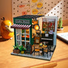 DIY Wooden Dollhouse Miniature Coffee Shop Model Kit