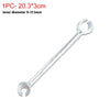 A silver double-ended door hinge adjustment wrench with an inner diameter of 9-17.5mm.