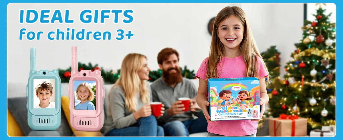 Kids Video Walkie-Talkies with Screen, Two-Way Communication