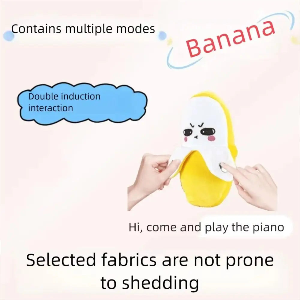 Banana Plush Musical Toy with Touch-Sensitive Rhythm Sensor