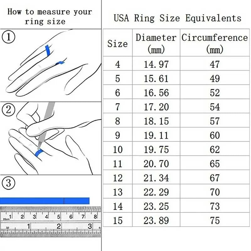 Elegant Crystal Zircon Ring Set for Women