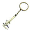 Mini Metal Vernier Caliper Keychain with Ruler