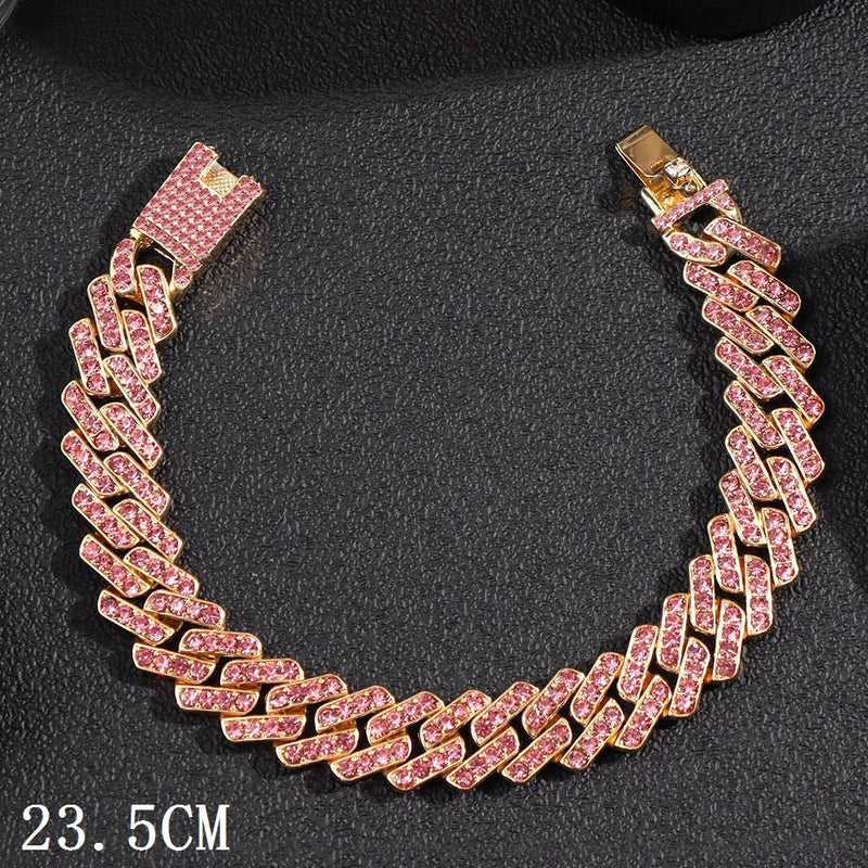 Iced-Out Cuban Link Anklet