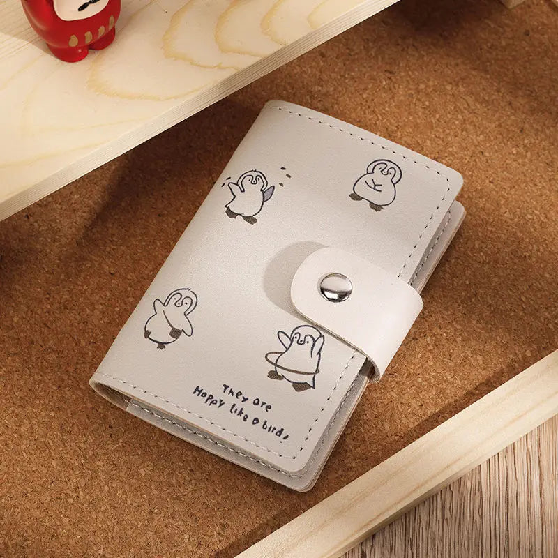 Cartoon Cat Card Holder Wallet with Anti-Theft RF Blocking