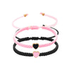 Matching Love Heart Beaded Bracelets for Couples