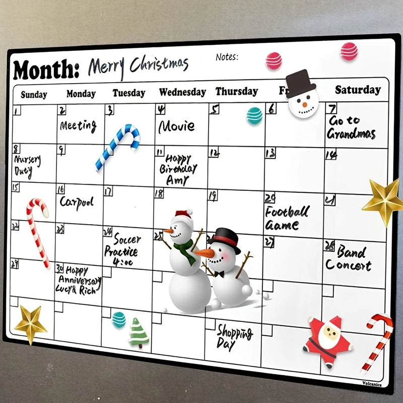Magnetic Dry Erase Monthly Calendar