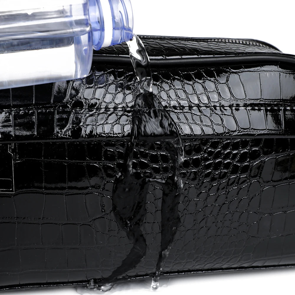 Men's PU Leather Clutch Wallet with Zipper Closure