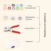 Heavy-Duty Snap Button Pliers Kit with 100 Pairs of Five-Claw Buttons