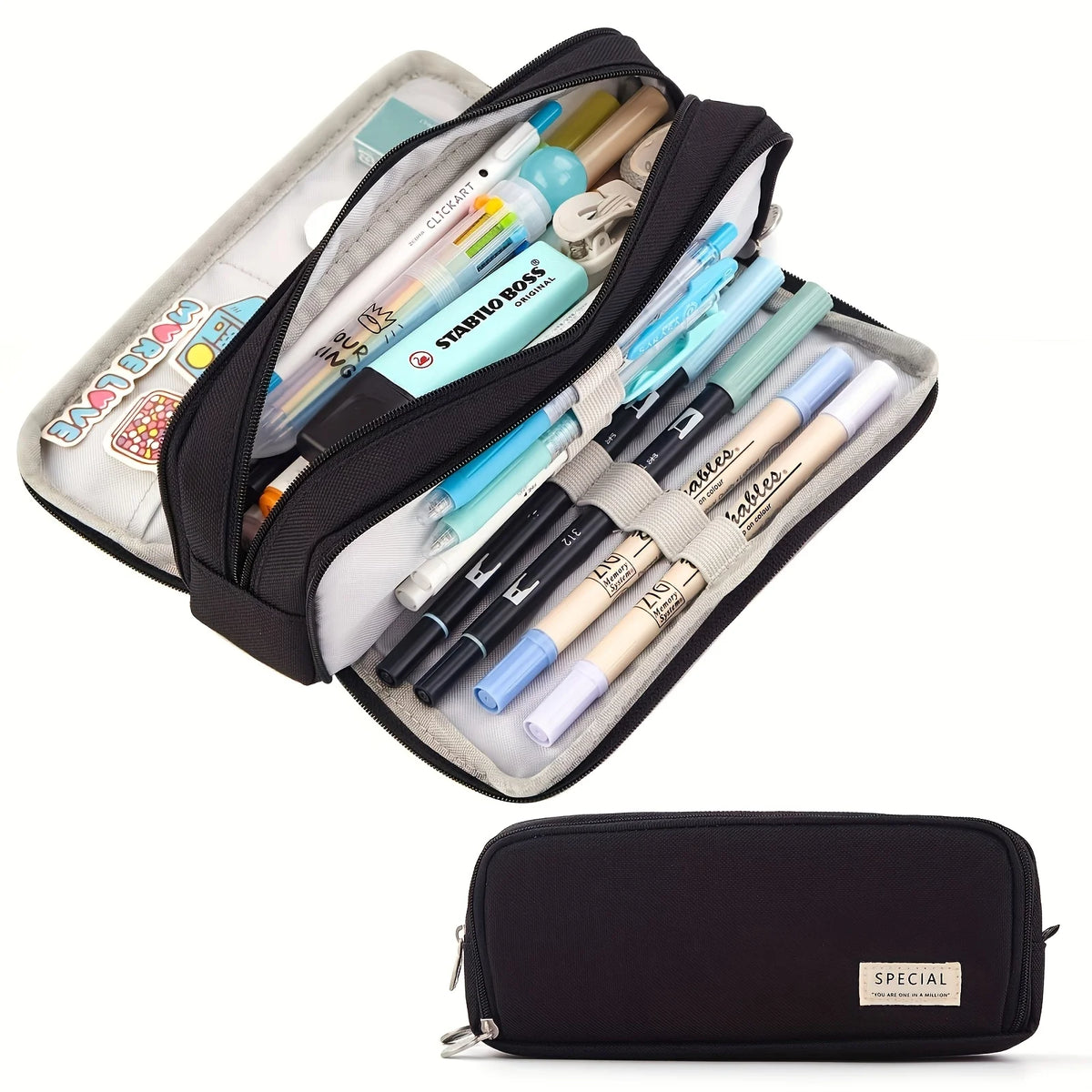 Multi-Layer Pencil Case with Large Capacity