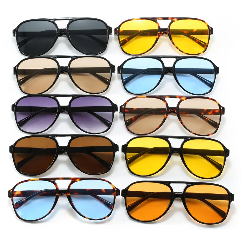 Gradient Lens Square Sunglasses