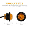 LED Side Marker Lights for Trucks, Trailers & Caravans (10-Pack)