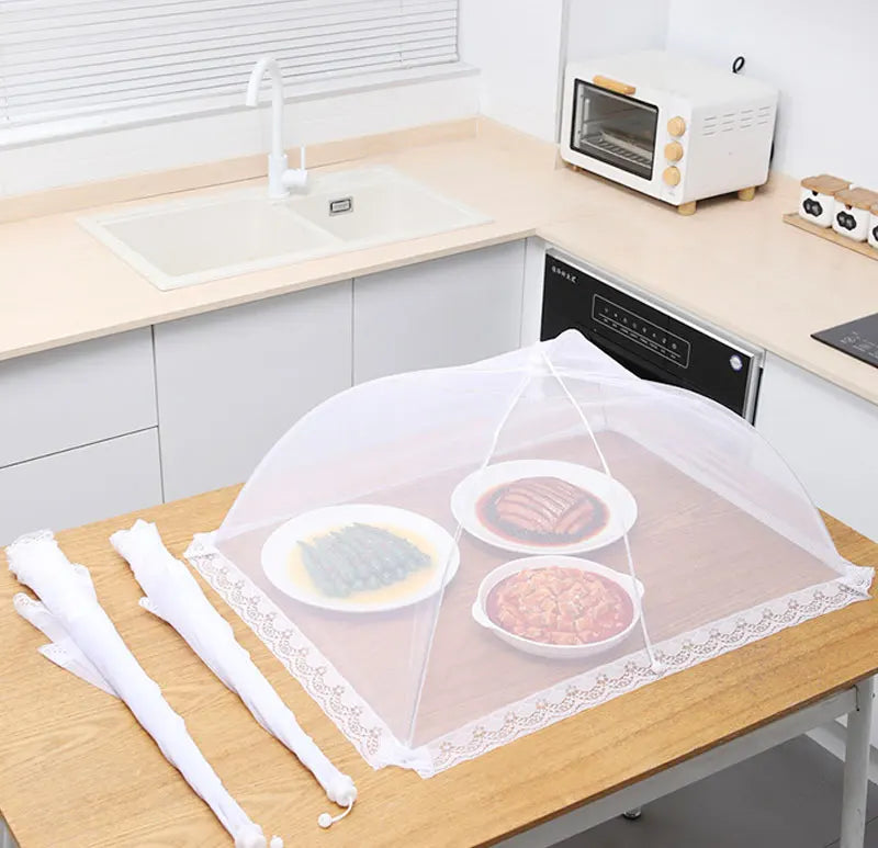 Foldable Mesh Food Cover for Outdoor Dining