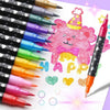 Dual-Tip Glitter Art Markers Set