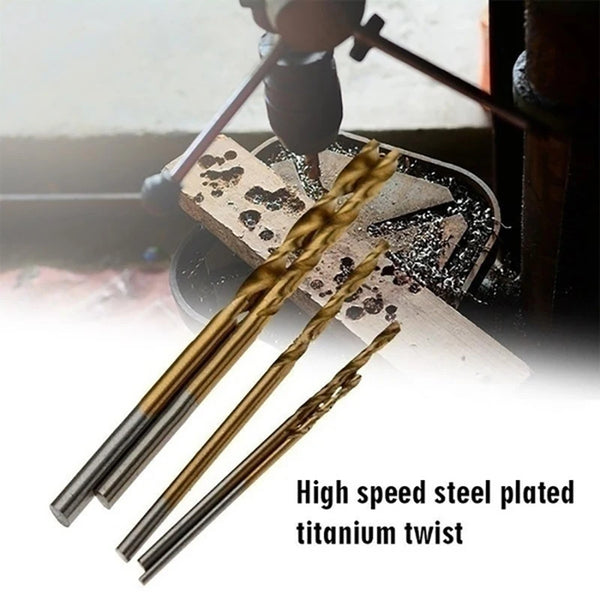 Titanium-Coated HSS Drill Bit Set