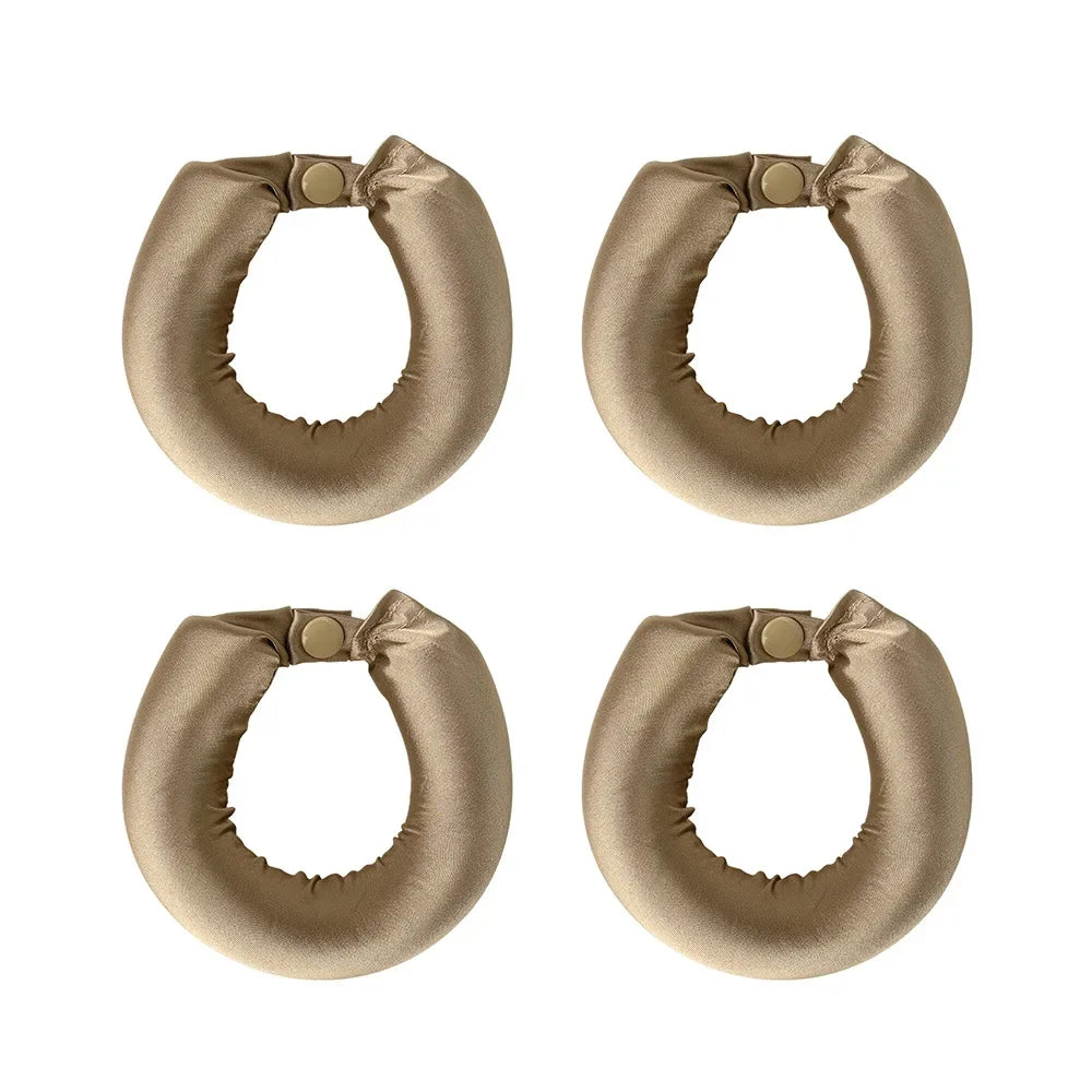 Heatless Satin Hair Curlers for Overnight Styling