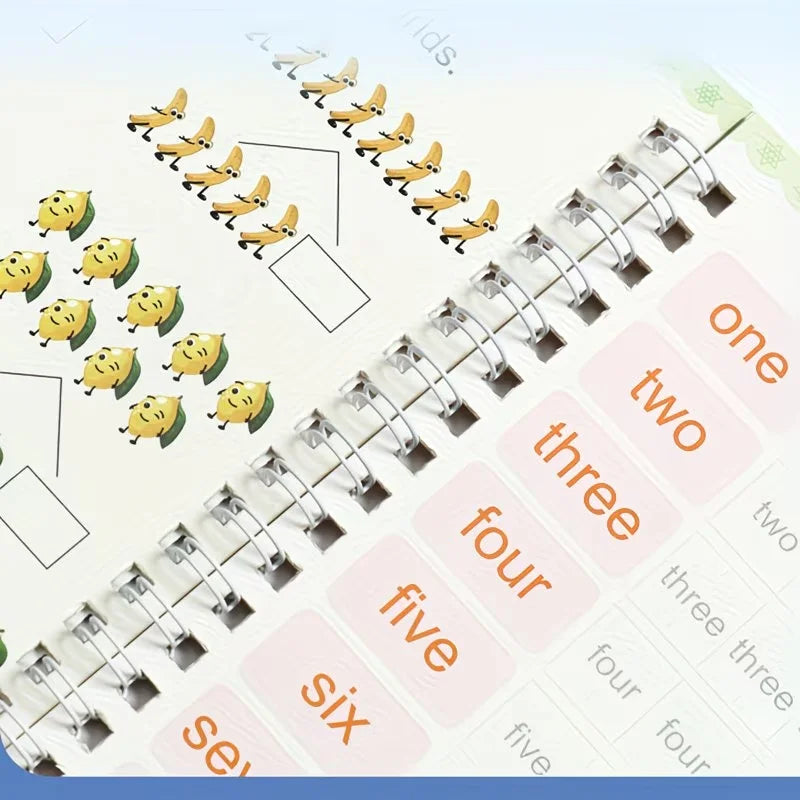 Reusable 3D Groove Writing & Drawing Practice Set for Kids