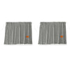 Black and white checkered sun shade curtains featuring a cartoon bear design for UV blocking.