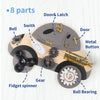 Wooden Steering Wheel Busy Board for Toddlers - Montessori Sensory Toy