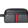 Vintage Leather Men's Clutch Bag with Detachable Waist Strap