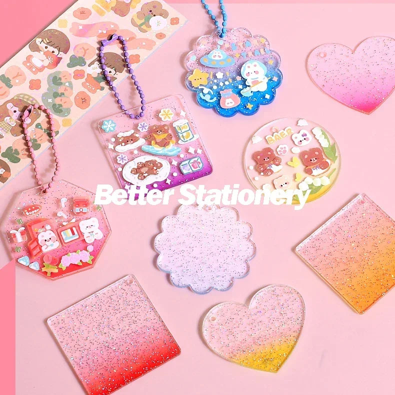 Kawaii Laser Sticker Pack for Scrapbooking and DIY Crafts
