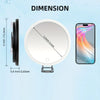 LED Magnifying Mirror with Adjustable Stand