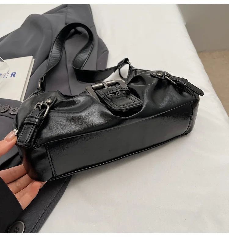 Y2K Retro Pleated Hobo Shoulder Bag