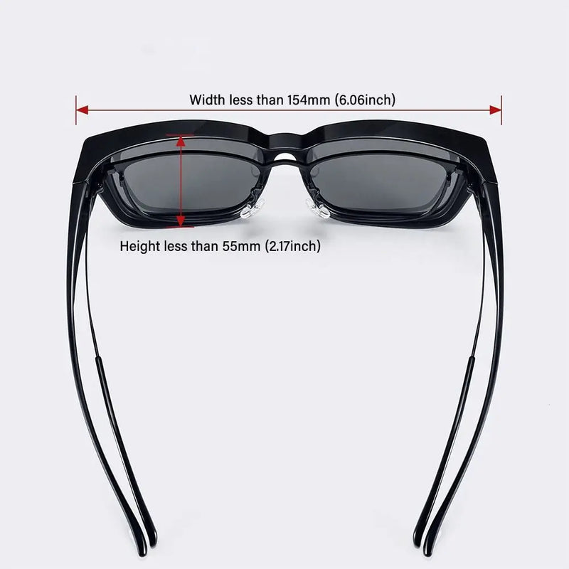 Oversized Polarized Fit-Over Sunglasses