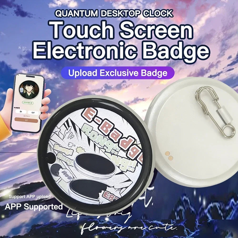 Dynamische HD Bluetooth E-Badge Display Pin