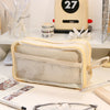 Transparent Double-Sided Pencil Case with Capybara Design