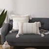 Boho Tufted Throw Pillow Cover with Tassels