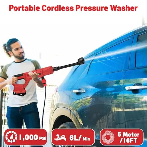 أداة غسيل سيارات بدون سلك عالية الضغط