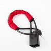 Loquet de volant universel rouge avec attache de ceinture et connecteur électrique