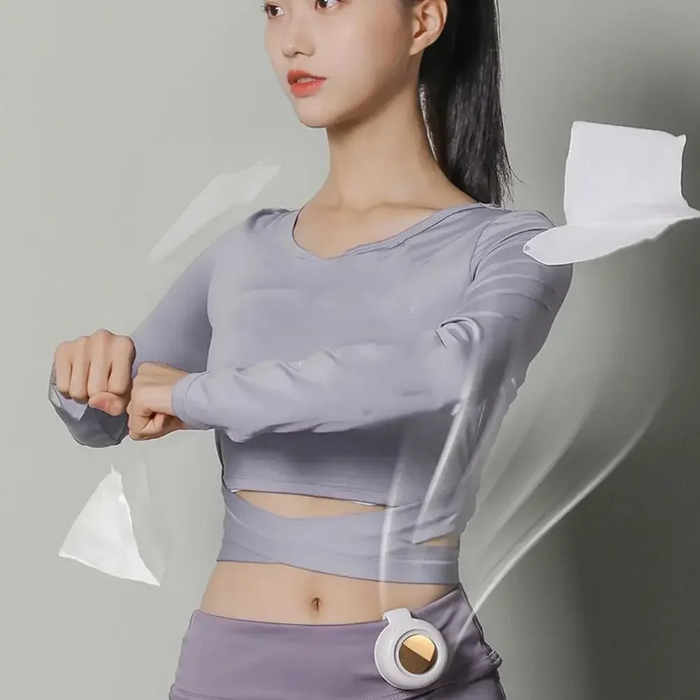 Portable Clip-On Mini Bladeless Fan with 3 Speeds