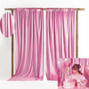 Shimmering Satin Backdrop Curtain Panels