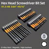 Magnetic Hex Allen Wrench Drill Bit Set (Metric & SAE, 1/4-Inch Shank)