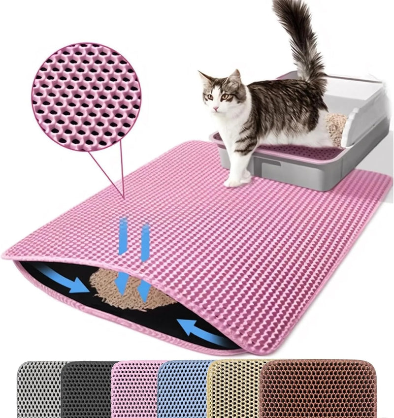 Double-Layer Cat Litter Trapping Mat