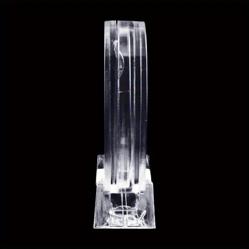 Transparent Coin Display Holders with Stands (10-Pack)