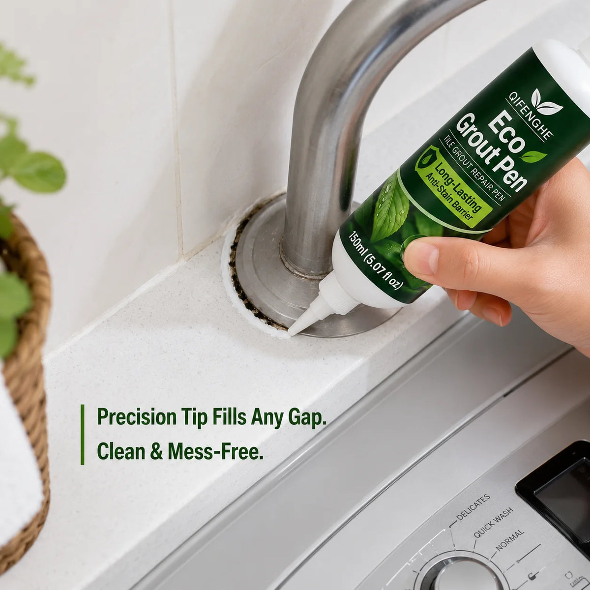 Quick-Dry Tile Grout Pen with Anti-Mildew Sealant