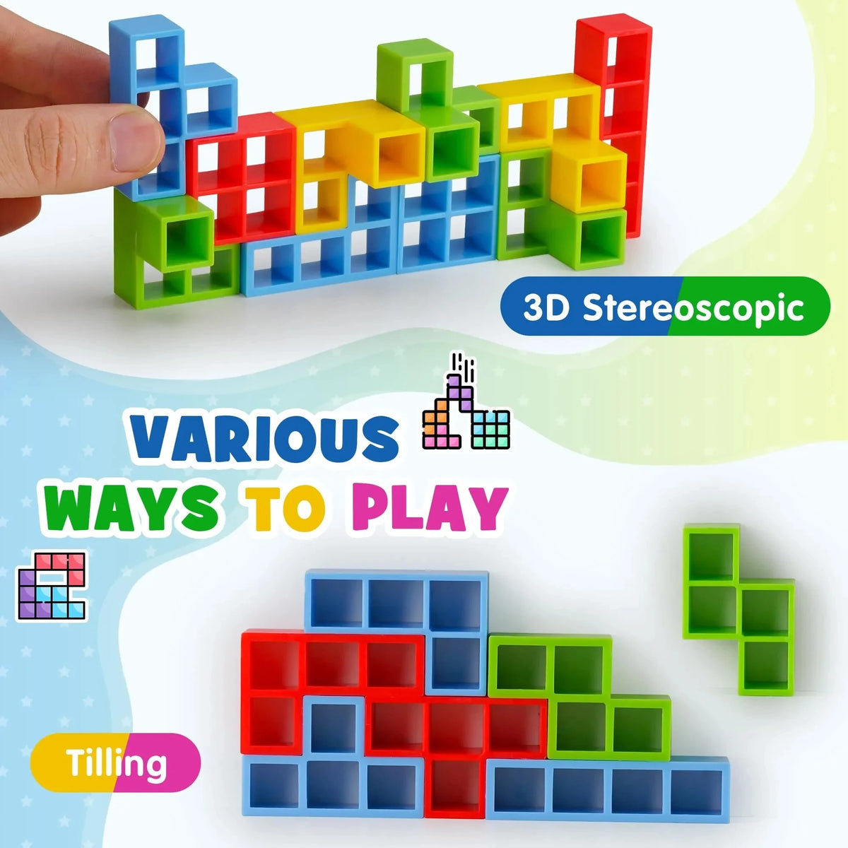 Tetra Tower Balance Stacking Game