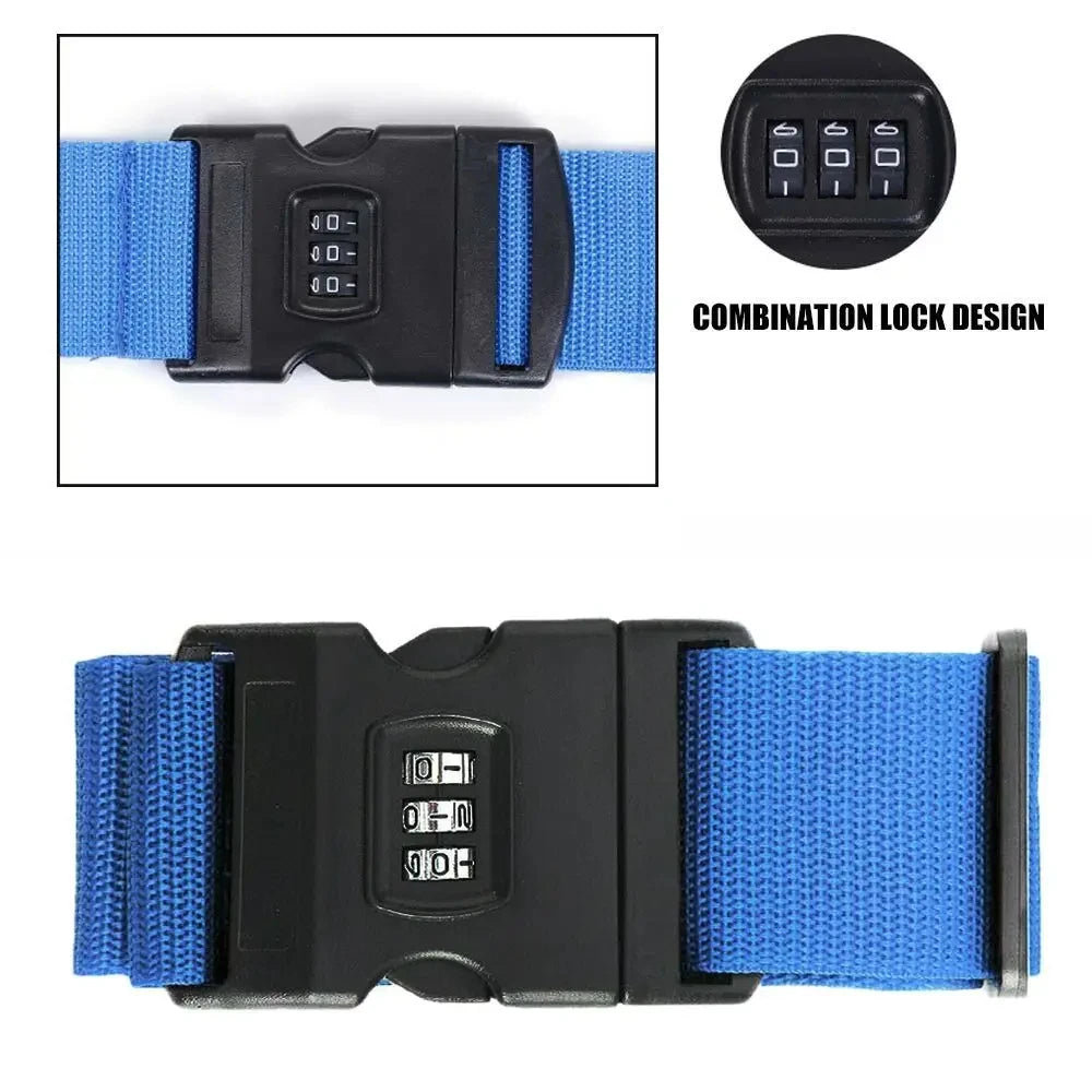 Heavy-Duty Adjustable Luggage Straps for Secure Travel