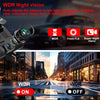 WDR Night vision camera showing a night scene with WDR ON and OFF indicators.