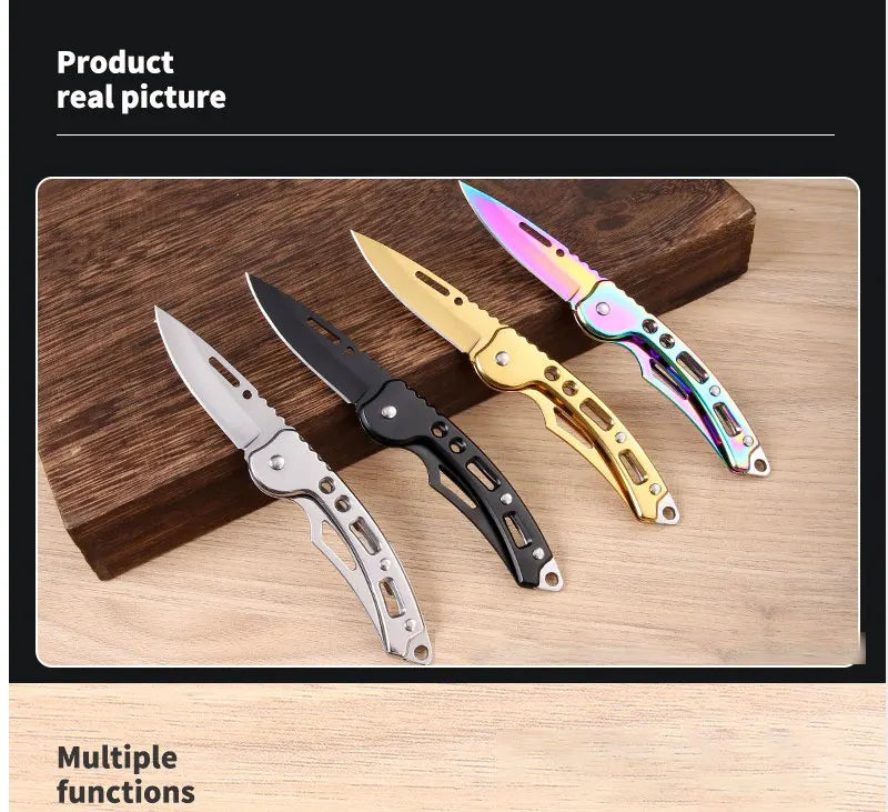 Compact Stainless Steel Folding Knife for Outdoor Adventures